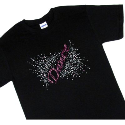 Dazzling "Dance" Short Sleeve Relaxed Fit T-Shirt 8.5" X 5.5" Design 13893 * Choose Your Shirt Color