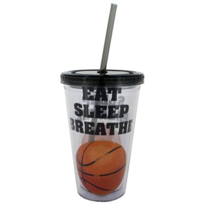 Eat Sleep Breathe Basketball 17 oz. Double Wall Tumbler with Straw #2AC0063