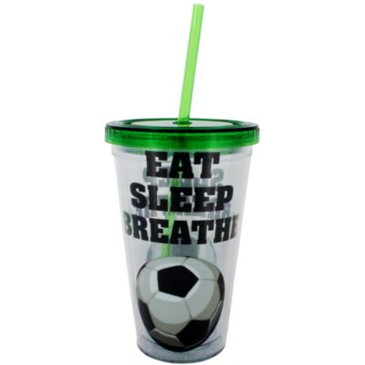 Eat Sleep Breathe Soccer 17 oz. Double Wall Tumbler with Straw #2AC0065