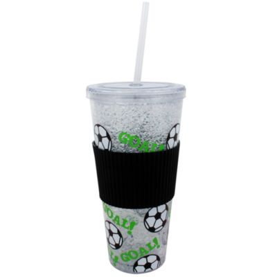 Soccer 20 oz. Freezable Double Wall Tumbler with Straw #2DWF009