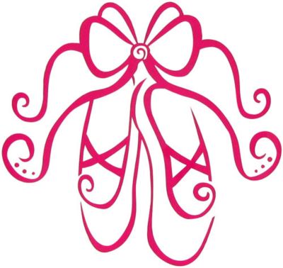 Ballet Slippers Vinyl Decoration SY#17 * Choose Your Color
