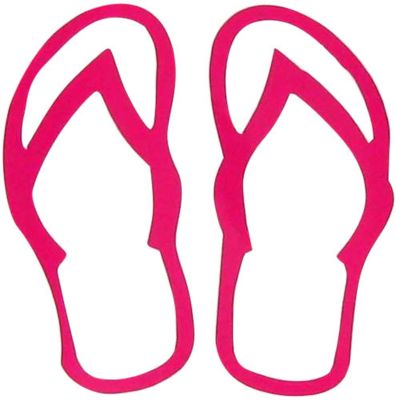 Flip Flops Vinyl Decoration SY#25 * Choose Your Color