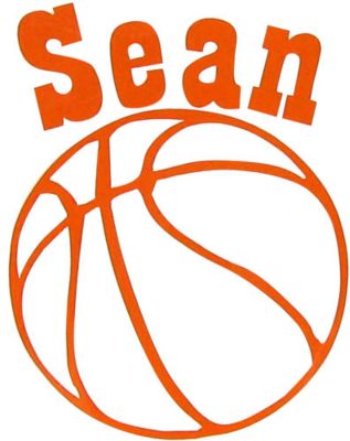 Basketball Vinyl Decoration SY#33 * Choose Your Color