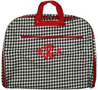 Houndstooth Print Garment Bag with Red Trim #GM40-606-R