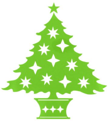 Christmas Tree Vinyl Decoration SY#44 * Choose Your Color