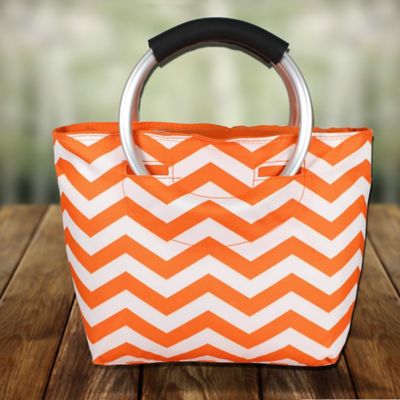 orange lunch tote