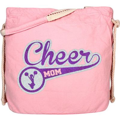 Classic Cheer Mom Large Solid Shoulder Tote #B354-PLAIN 8.75" x 6" Design CD10 *Choose Your Colors!