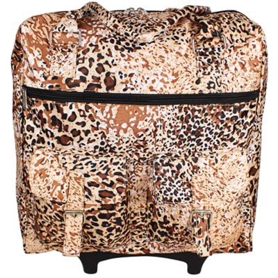 Leopard Print Rolling Laptop Tote #L1-1003