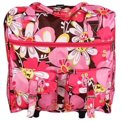 Pocket Full of Posies Rolling Laptop Tote #L1-1004