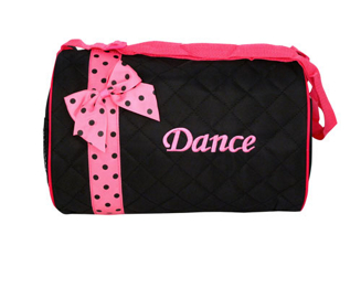 Discount Black Quilted Dance Duffle Bag #CBG28213 - Wholesale Accessory Market