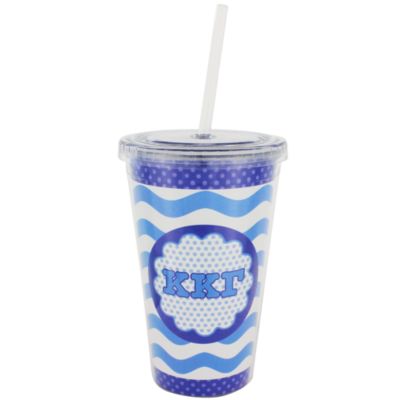 Kappa Kappa Gamma 16 oz. Double Wall Tumbler with Straw #OMG-SIP-KKG