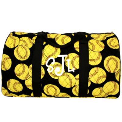 21" Softball Quilted Duffle Bag #SOF2626-BLACK