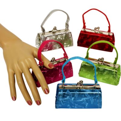 One Embossed Swirls Kiss-Lock Coin Purse #CF70MX-SHIPS ASSORTED