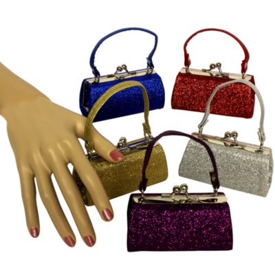 One Glittering Kiss-Lock Coin Purse #CF70NF-SHIPS ASSORTED