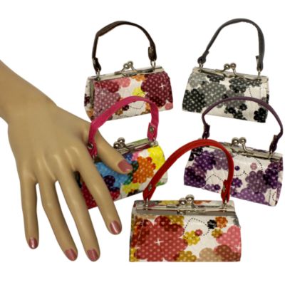One Floral Kiss-Lock Coin Purse #CF70TF-SHIPS ASSORTED