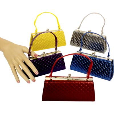 One Metallic Snakeskin Kiss-Lock Clutch Coin Purse #CF80SL-SHIPS ASSORTED