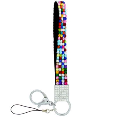 Multi-Color Sparkling Crystal Wristlet Keychain #KC152X007D1