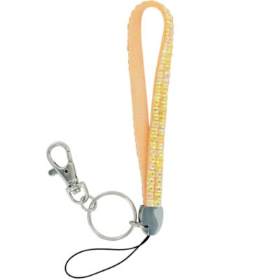 Champagne Sparkling Iridescent Crystal Keychain #KC85X178K