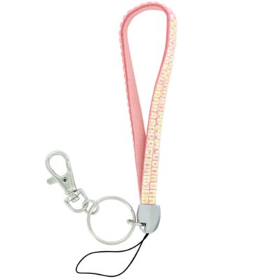 Light Pink Sparkling Iridescent Crystal Keychain #KC85X178P