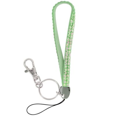 Aqua Sparkling Iridescent Crystal Keychain #KC85X178Q
