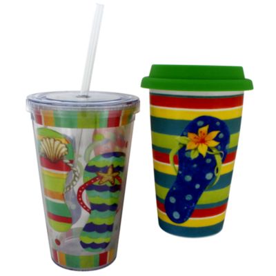 Sandy Days Hot & Cold To Go Drinkware Set #P4211978