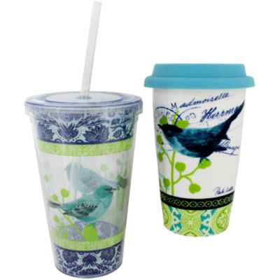 Bird Collage Hot & Cold To Go Drinkware Set #P4213590